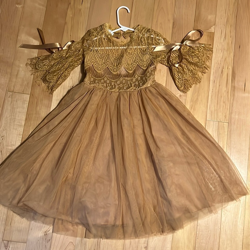 Trish Scoully gold dress